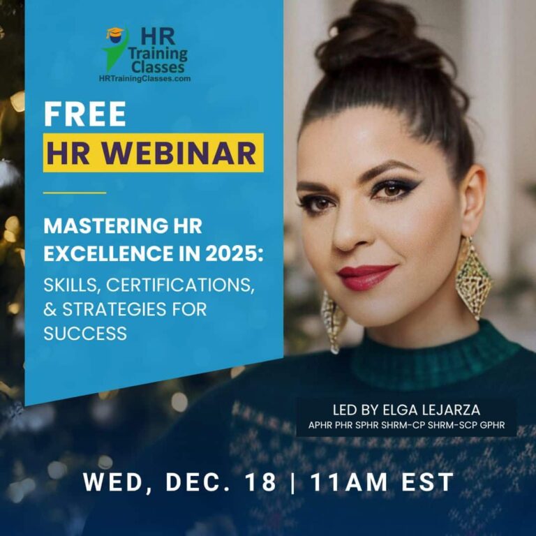 hr shrm certification free training webinar