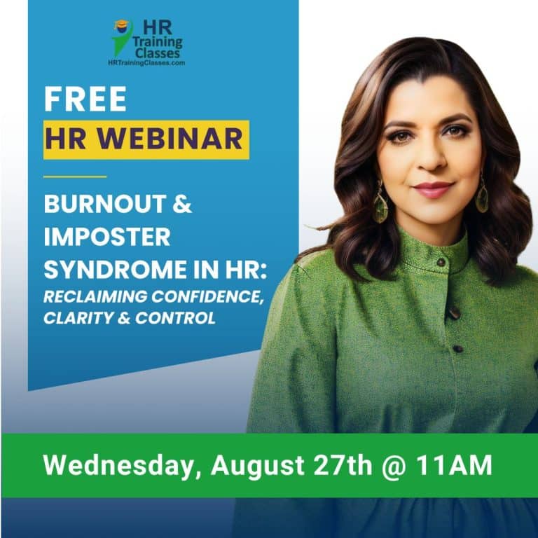 burnout and imposter syndrome in hr free training webinar