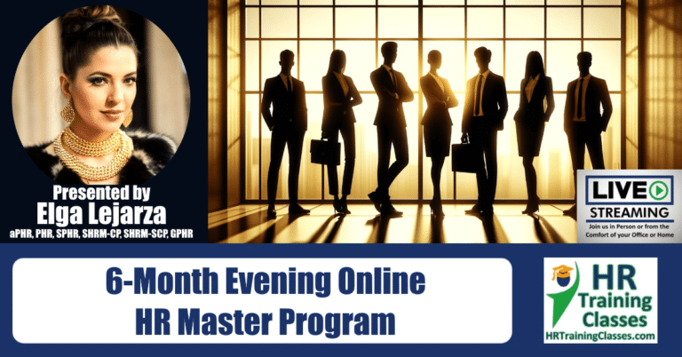 6-Month Evening Online HR Master Program